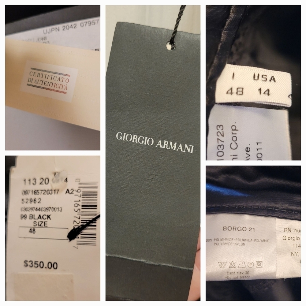 Giorgio Armani Black Flare Corduroy Pants - Picture 11 of 14